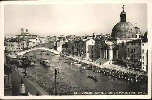 Venezia Venedig Venezia Canal Grande Ponte Degli Scalzi Bruecke Schiff x /  /