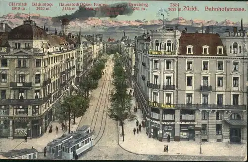 Zuerich Zuerich Bahnhofstrasse Strassenbahn  x / Zuerich /Bz. Zuerich City