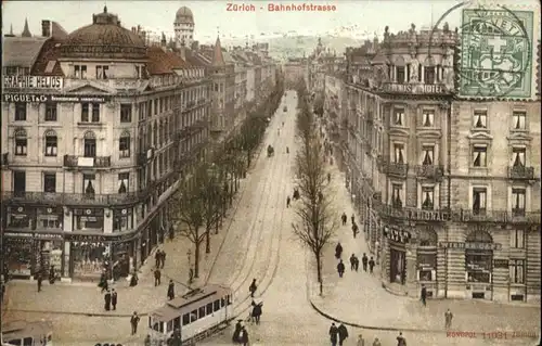 Zuerich Zuerich Bahnhofstrasse Strassenbahn x / Zuerich /Bz. Zuerich City