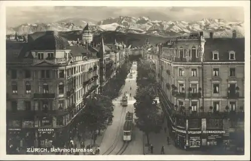 Zuerich Zuerich Bahnhofstrasse Strassenbahn * / Zuerich /Bz. Zuerich City