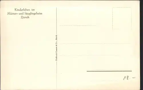 Zuerich Zuerich Kinderleben im Muetter Saeuglingsheim * / Zuerich /Bz. Zuerich City
