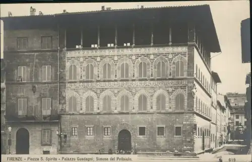 Firenze Toscana Firenze Piazza S Spirito Palazzo Gzadagni Simone del Pollaiolo * / Firenze /