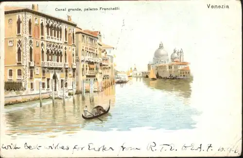 Venezia Venedig Venezia Canal Grande Palazzo Franchetti Boot x /  /