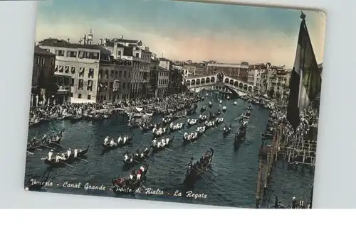 Venezia Venedig Venezia Canal Grande Ponte Rialto Regata x /  /