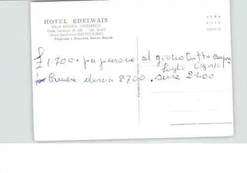 Cesenatico Cesenatico Hotel Edelweiss * / Italien /