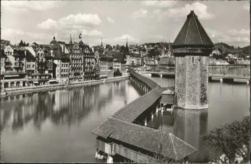 Luzern LU Luzern Kapellbruecke * / Luzern /Bz. Luzern City