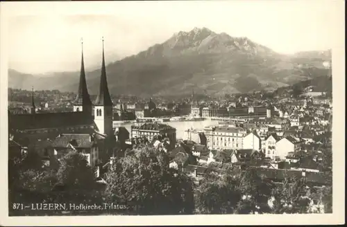 Luzern LU Luzern Hofkirche Pilatus * / Luzern /Bz. Luzern City