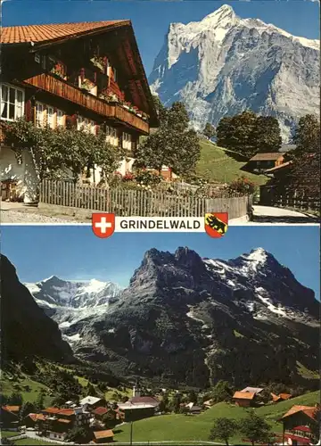 Grindelwald Grindelwald Wetterhorn Fiescherhoerner Eiger-Nordwand * / Grindelwald /Bz. Interlaken