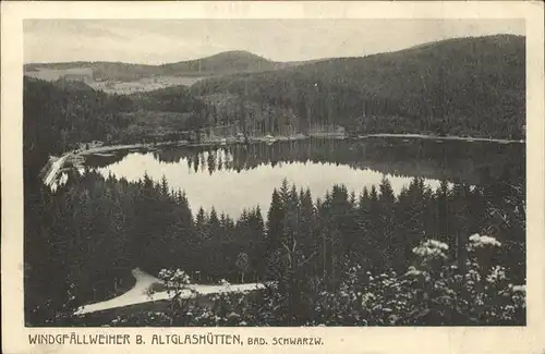 Windgfaellweiher bei Altglashuetten Schwarzwald Panorama Kat. Lenzkirch