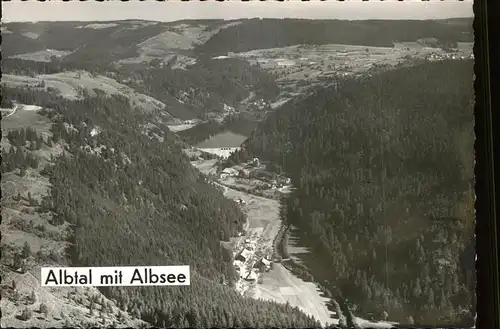 Albtal St Blasien mit Albsee Fliegeraufnahme