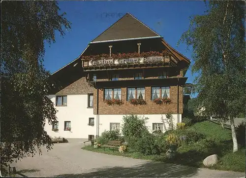 Raitenbuch Lenzkirch Schwarzwaldgasthof Gruener Baum Kat. Lenzkirch