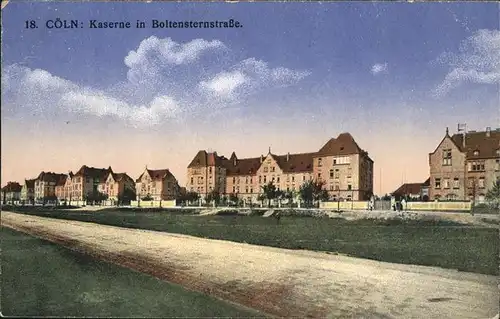 Coeln Rhein Kaserne Boltensternstrasse Kat. Koeln
