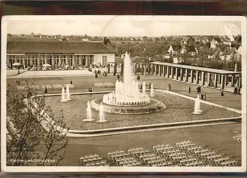 Ausstellung Schaffendes Volk Duesseldorf 1937  Kleine Leuchtfontaene Brunnen Kat. Duesseldorf