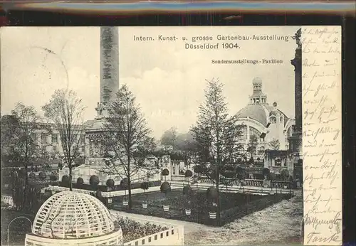 Ausstellung Kunst Gartenbau Duesseldorf 1904  Sonderausstellungs Pavillion