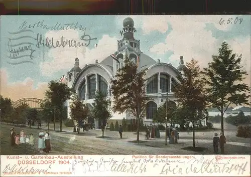 Ausstellung Kunst Gartenbau Duesseldorf 1904  Pavillon Sonderausstellungen