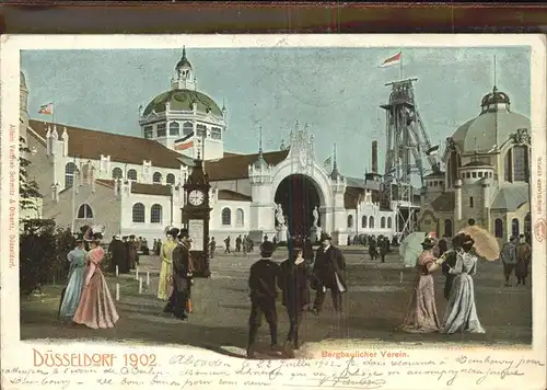 Ausstellung Industrie Gewerbe Kunst Duesseldorf 1902  Bergbaulicher Verein