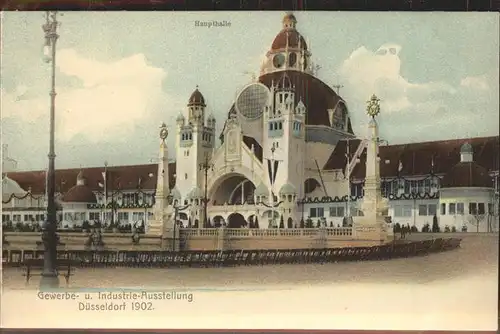 Ausstellung Industrie Gewerbe Kunst Duesseldorf 1902  Haupthalle