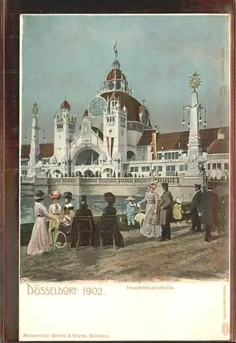 Ausstellung Industrie Gewerbe Kunst Duesseldorf 1902  Hauptindustriehalle