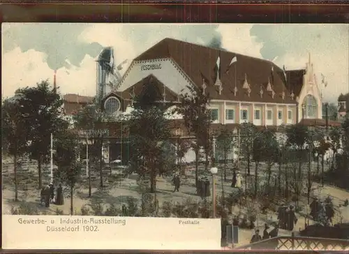 Ausstellung Industrie Gewerbe Kunst Duesseldorf 1902  Festhalle