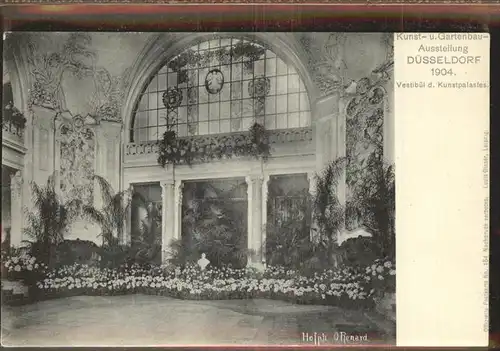 Ausstellung Kunst Gartenbau Duesseldorf 1904  Vestibuel d. Kunstpalastes