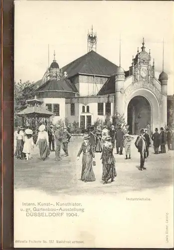 Ausstellung Kunst Gartenbau Duesseldorf 1904  Industriehalle