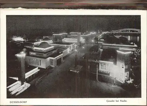 Ausstellung Gesolei Duesseldorf 1926 Nacht Kat. Duesseldorf