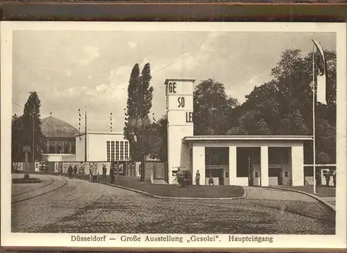 Ausstellung Gesolei Duesseldorf 1926 Haupteingang Kat. Duesseldorf