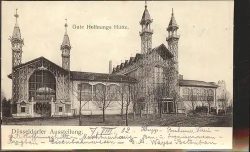 Ausstellung Industrie Gewerbe Kunst Duesseldorf 1902  Gute Hoffnungs Huette