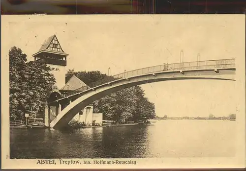 Treptow Berlin Abtei Bruecke / Berlin /Berlin Stadtkreis