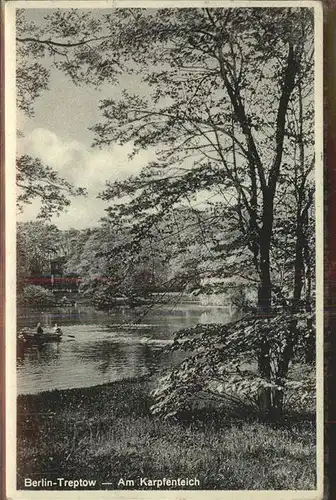 Treptow Berlin Partie am Karpfenteich / Berlin /Berlin Stadtkreis