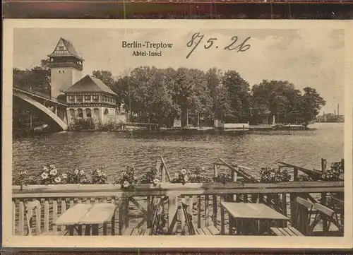 Treptow Berlin Abtei Insel / Berlin /Berlin Stadtkreis