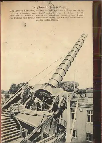 Treptow Berlin Sternwarte Fernrohr Feldpost / Berlin /Berlin Stadtkreis