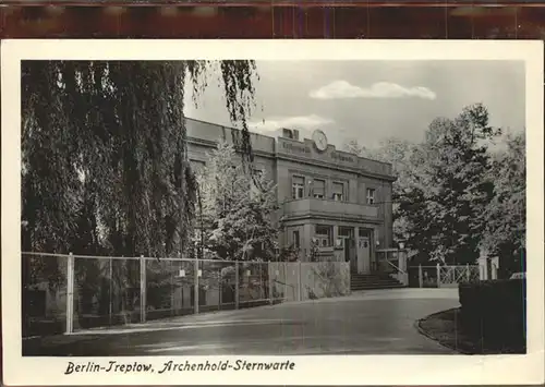 Treptow Berlin Archenhold Sternwarte / Berlin /Berlin Stadtkreis