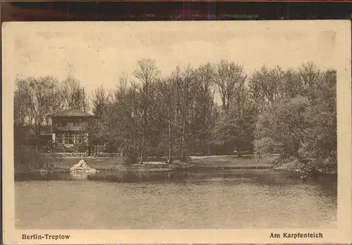 Treptow Berlin Partie am Karpfenteich / Berlin /Berlin Stadtkreis