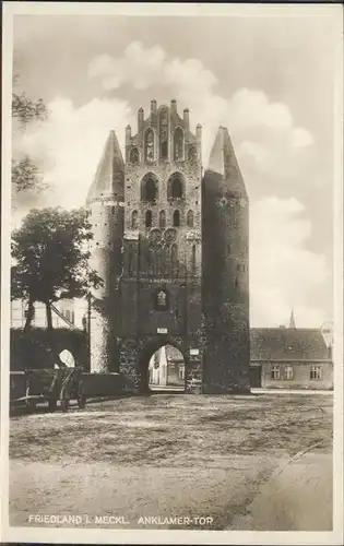 dd15005 Friedland Mecklenburg Anklamer Tor Kategorie. Friedland Alte Ansichtskarten