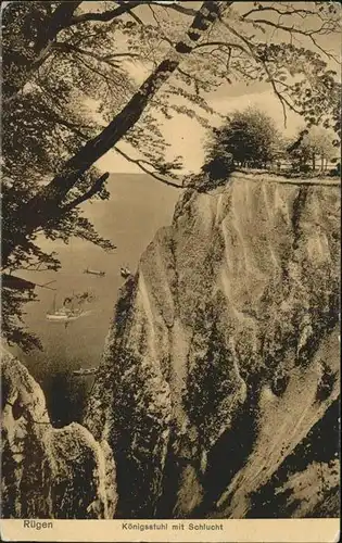 Ruegen Koenigsstuhl Schlucht Kat. Bergen