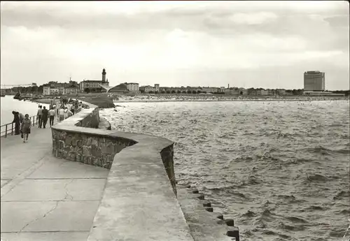 Rostock Warnemuende Mit Mole Kat. Rostock