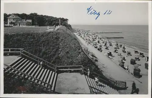 Nienhagen Ostseebad Strandpromenade mit Badehalle / Nienhagen /Bad Doberan LKR