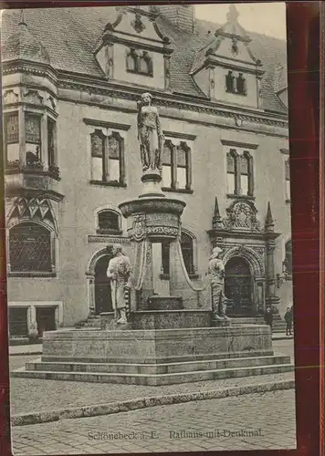 Schoenebeck Salzelmen Rathaus Denkmal