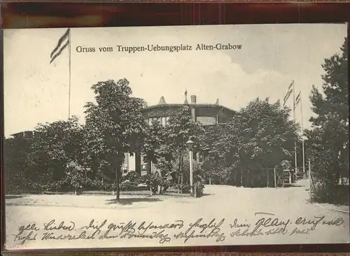 Alten Grabow Truppen Uebungsplatz Fahne