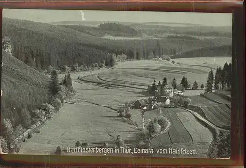 Bad Finsterbergen Blick ins Leinatal vom Hainfelsen