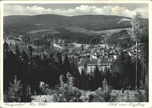 Georgenthal Blick vom Ziegelberg Kat. Georgenthal