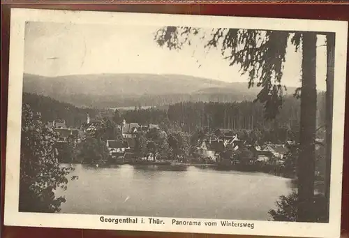Georgenthal Panorama Wintersweg Kat. Georgenthal