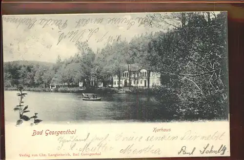 Georgenthal Kurhaus Kat. Georgenthal