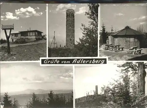 Adlersberg Stutenhaus Panorama Turm Huette Kat. Schmiedefeld Rennsteig