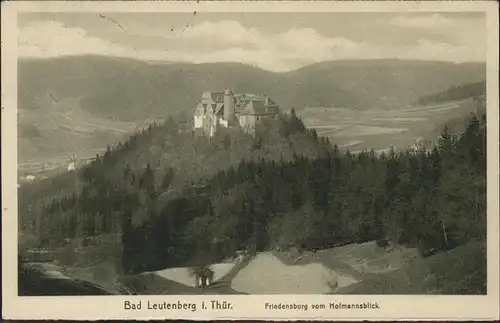 Bad Leutenberg Friedensburg vom Hofmannsblick / Leutenberg /Saalfeld-Rudolstadt LKR