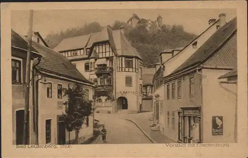 Bad Leutenberg Vorstadt mit Friedensburg / Leutenberg /Saalfeld-Rudolstadt LKR