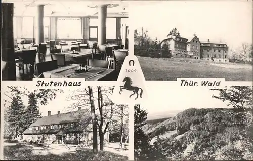 Stutenhaus Adlersberg Ferienheim VEB Zeiss Kat. Schmiedefeld Rennsteig