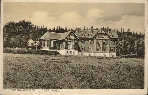 Stutenhaus Adlersberg Stutenhaus Kat. Schmiedefeld Rennsteig