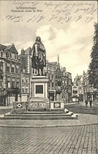 Gravenhage Monument Johan de Witt Denkmal Kat. Niederlande